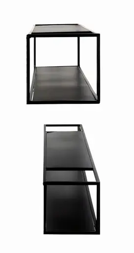 Wandregal Set- Metall Schwarz