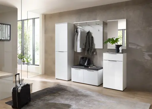 Schuhschrank - B ca. 53 cm, Weiß