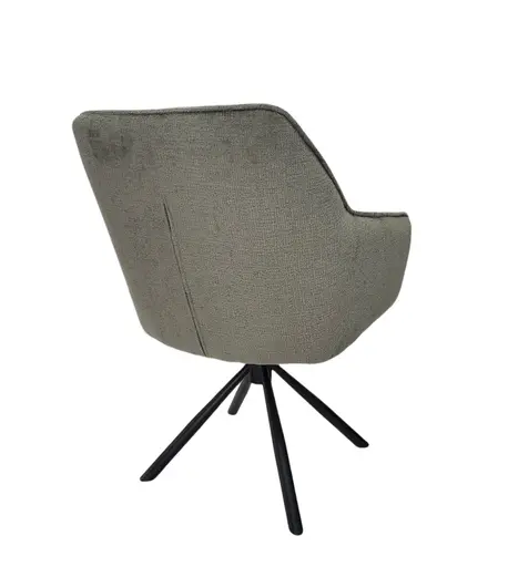 Armlehnstuhl MARLE - drehbar, Stoff, Grün