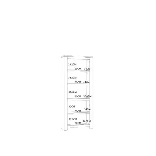 Vitrine FARES- Eiche Dekor, Glas