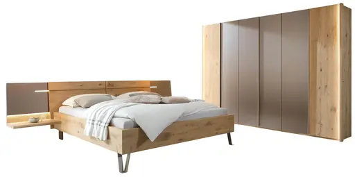 Schlafzimmer - Wildeiche, Massiv