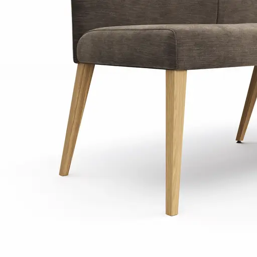 Bank Nashville - Breite ca. 180 cm, Stoff, Dunkelbraun