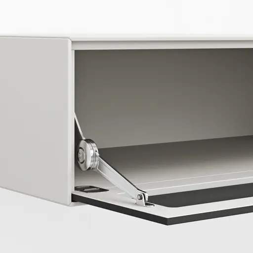 Wohnwand Edge - BHT ca. 360x185x42 cm, Lack, Weiß