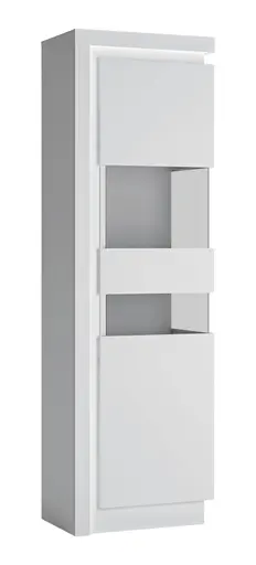 Vitrine - mit Beleuchtung, Weiß