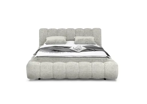 Polsterbett- Liegefläche ca. 180x200 cm, Stoff, Taupe