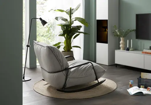 Sessel Fluffy - Stoff, Grau