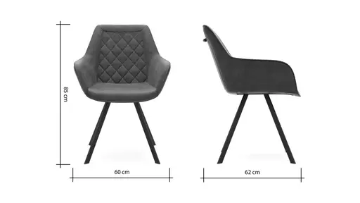 Armlehnstuhl Wesley - Stoff, Grün