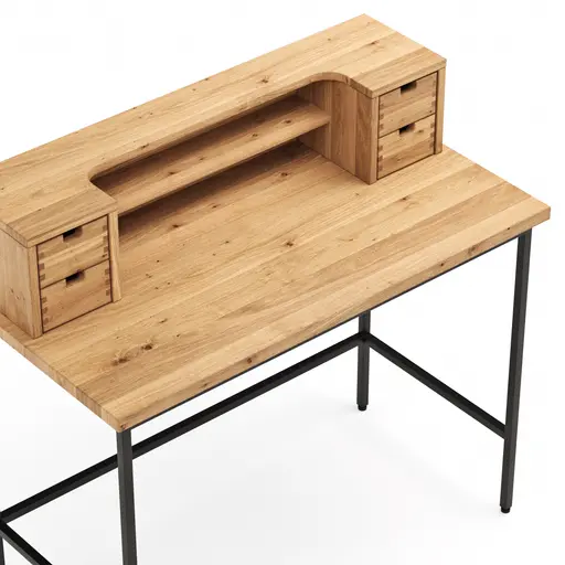 Schreibtisch Blackpool - LBH ca. 109x55x101 cm, Eiche massiv