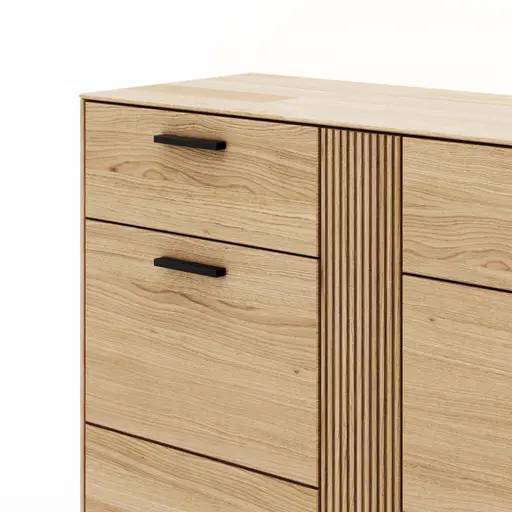 Sideboard Estana - Eiche massiv, legno
