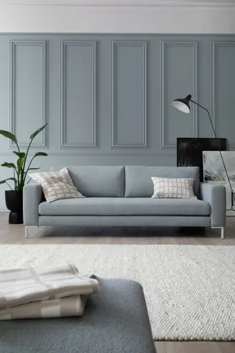 Sofa Solano - 2,5-Sitzer, Stoff, Hellblau