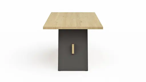 Esstisch Phoenix - LB ca. 100x200 cm, Eiche massiv, bianco geölt