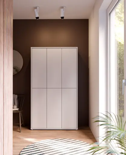 Schuhschrank FAID- B ca. 109 cm, Hellgrau