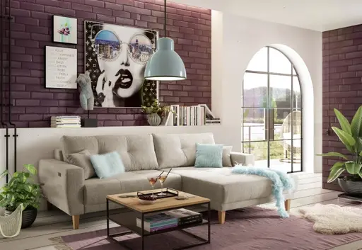 Couchtisch - LB ca. 70x70 cm, Wildeiche Massiv, Schwarz