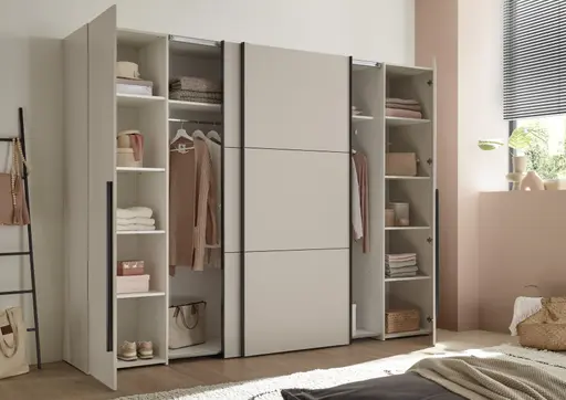 Schwebetürenschrank- B ca. 267 cm, Kashmir