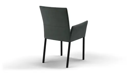 Armlehnstuhl Saragossa - Stoff, Petrol