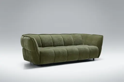Sofa Hedda - 3-Sitzer, Chenille, Khaki