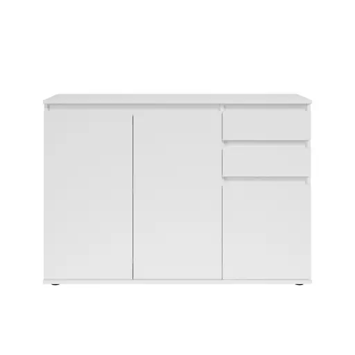 Kommode - B ca. 119 cm, Weiß