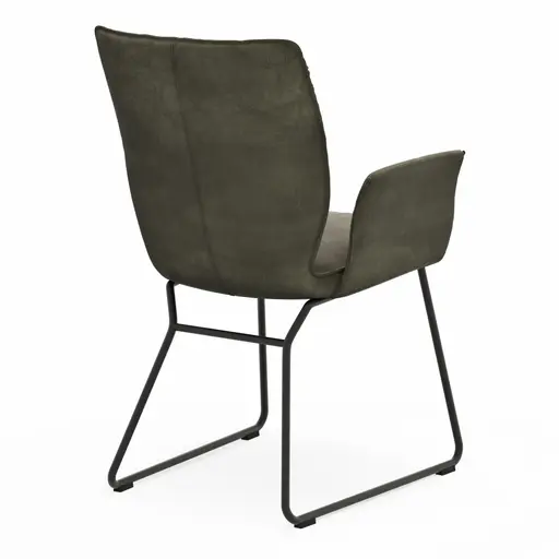 Armlehnstuhl Westmore - Stoff, Dunkelgrün