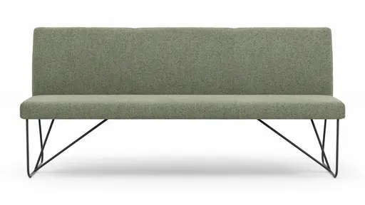 Bank Nashville - Breite ca. 200 cm, Stoff, Olivgrün