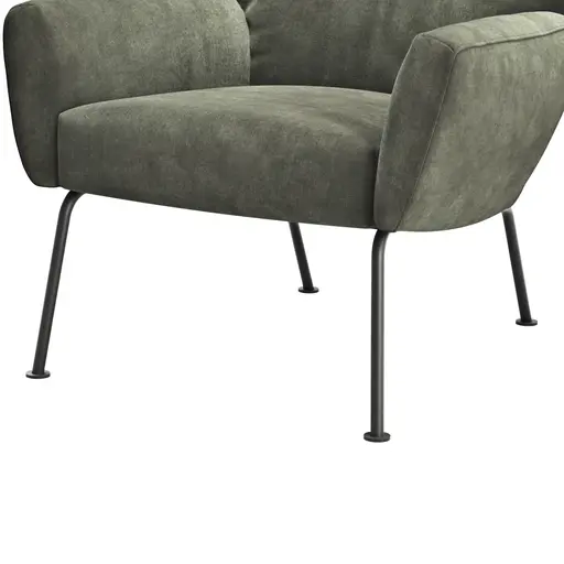 Sessel Maximilian - Stoff, Grün