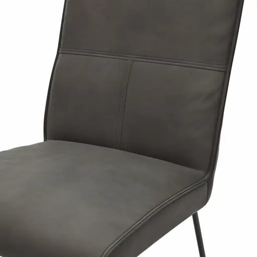 Stuhl Dinner - Stoff, Anthrazit