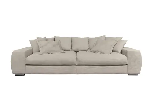 Big Sofa - Cord, Silbergrau