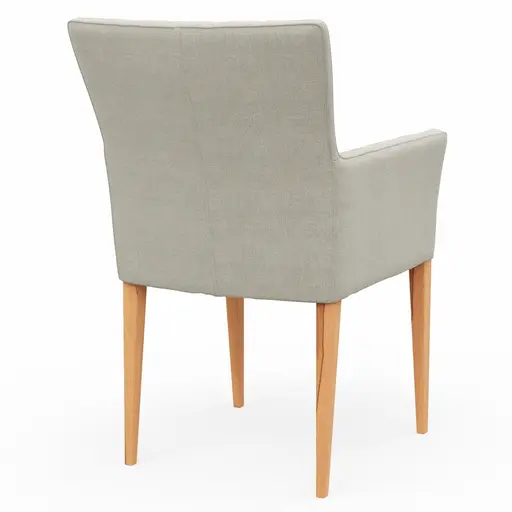 Armlehnstuhl Cosyra - Stoff, Natur