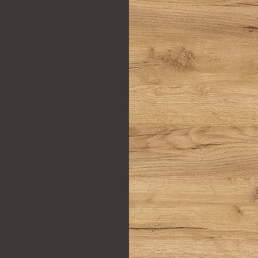 Schuhschrank GASIRA - B ca. 138 cm, Graphit, Navarra Eiche Nachbildung