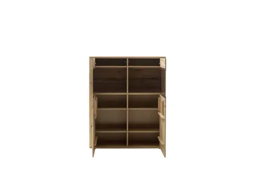 Highboard - Balkeneiche, massiv