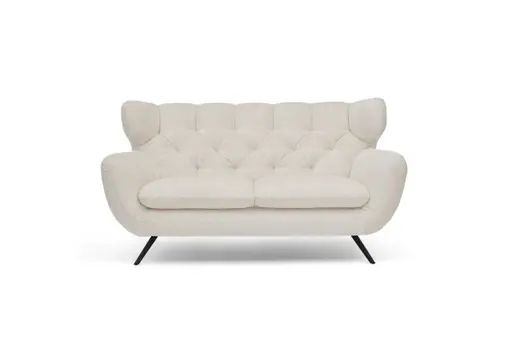 Sofa CHIRA - 2,5-Sitzer, Stoff, Creme