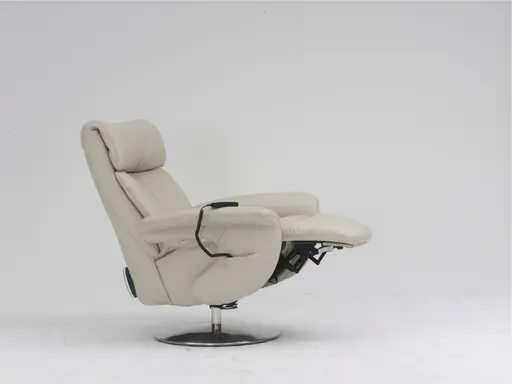 Sessel - Relaxfunktion, Leder, Marmor