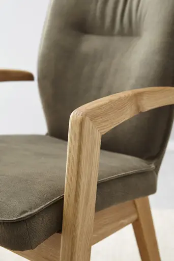 Armlehnstuhl Wilshere - Stoff, Dunkelgrün