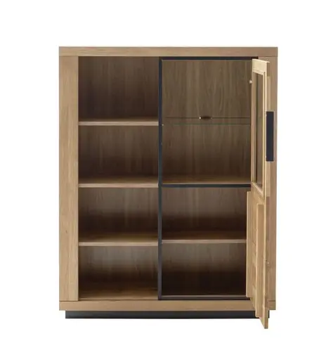 Highboard - B ca. 98 cm, Wildeiche massiv geölt