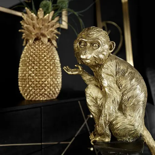 Deko-Vase- DH ca. 24,50x49,50 cm, Goldfarben