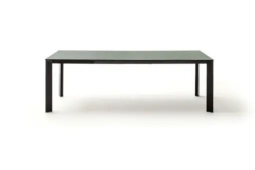 Esstisch Hakon - ausziehbar, LB 180x90 cm, Fenix, Salbei, Gestell Schwarz