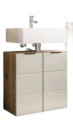 Waschebeckenunterschrank- B ca. 60 cm, Eiche Dekor, Kaschmir