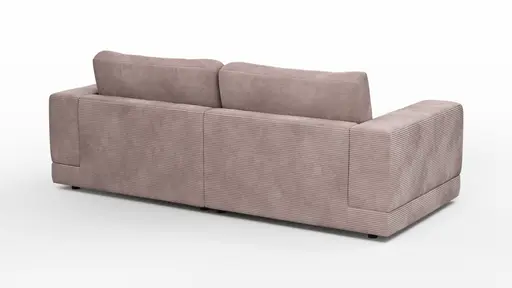 Sofa Juni - 2-Sitzer, Cord, Altrosa
