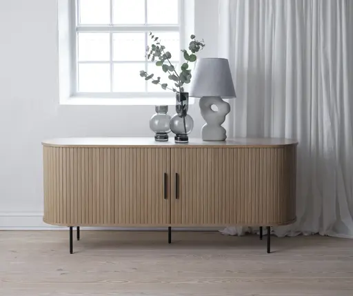 Sideboard - B ca. 180 cm, Eiche Furnier, Natur