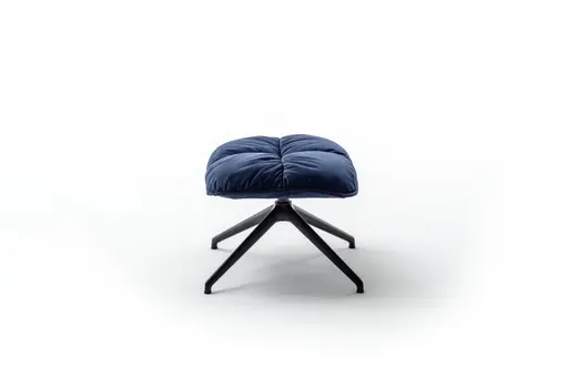 Hocker Unn - Stoff, Indigo
