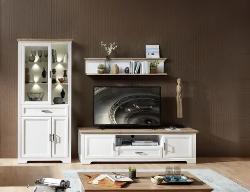 Kleiderschrank - B ca. 164 cm, Anderson Pine Nachbildung, Artisan Eiche Nachbildung