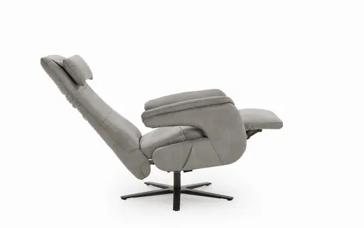 Drehsessel - Größe M, inkl. Relaxfunktion, Stoff, Grau