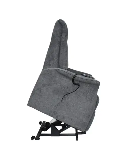 TV-Sessel MAILO - Aufstehhilfe, Relaxfunktion, Kopfteilverstellung, Stoff, Dunkelgrau