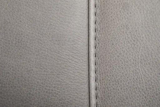 Ecksofa Rockport B - 2,5-Sitzer mit Longchair rechts inkl. Kopfteil/Sitztiefe/Armlehne verstellbar, Leder, Grau