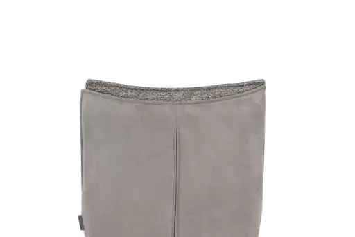 Stuhl MANDY - drehbar, Stoff, Graubeige