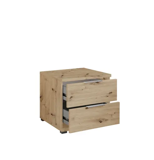 Nachtkommode- Eiche Dekor