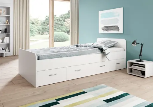 Kojenbett - Liegefläche ca. 90x200 cm, Weiß