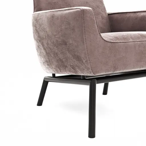 Sessel Matina - Größe L, Velour, Mauve