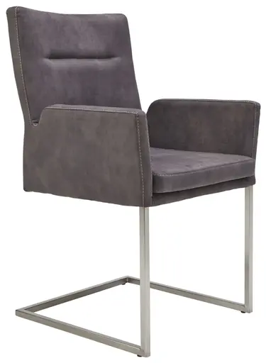 Armlehnstuhl 3190 - Stoff, Dunkelgrau