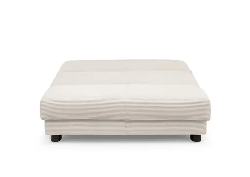  Schlafsofa EASY Optik A - 2-Sitzer ohne Armlehne, 140 cm inkl. Schlaffunktion, Cord, Beige