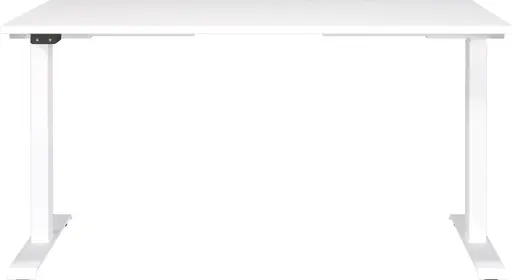 Schreibtisch GELI - höhenverstellbar, LB ca. 140x80 cm, Weiß